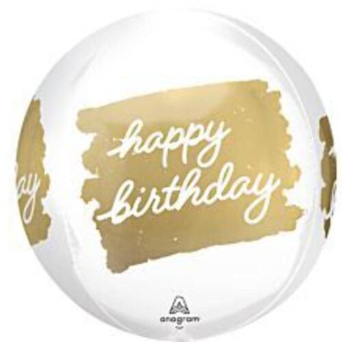 Anagram Orbz White Golden Birthday