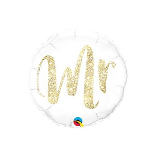 Qualatex Mr. Glitter Gold 18 inch Foil Balloon Qualatex Mr. Glitter Gold 18 inch Foil Balloon