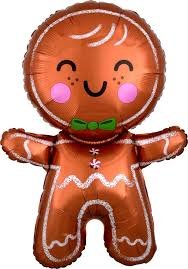 Anagram Gingerbread Man 31'' Foil Balloon