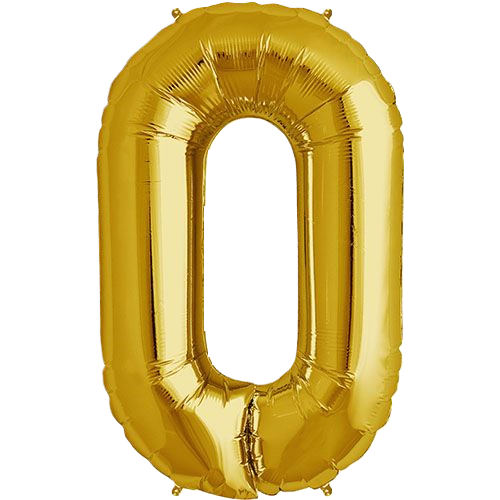 Kaleidoscope Jumbo Letter O 34'' Gold Foil Balloon