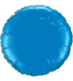 Kaleidoscope Royal Blue Round 18'' Foil Balloon