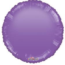 Kaleidoscope Round Purple 18'' Foil Balloon