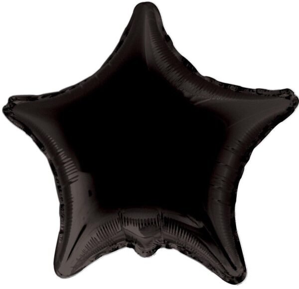 Kaleidoscope Star Black 18'' Foil Balloon