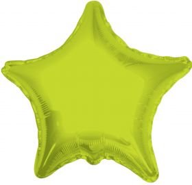 Kaleidoscope Lime Green Star 18'' Foil Balloon