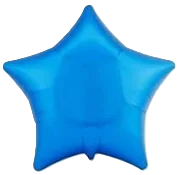 Kaleidoscope Star Blue 18'' Foil Balloon